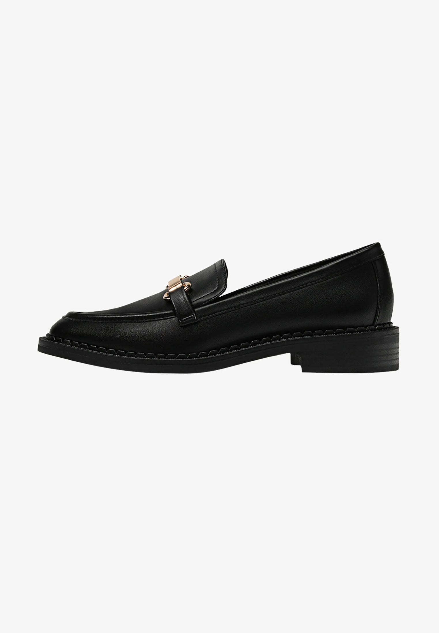 Black regolar moccasins